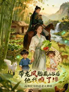 《带龙凤胎藏山谷后，他找疯了！》小说封面