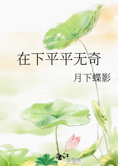 《在下平平无奇》小说封面
