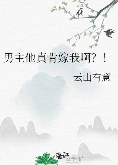 《男主他真肯嫁我啊？！》小说封面