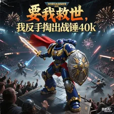 《要我救世，我反手掏出战锤40k》小说封面