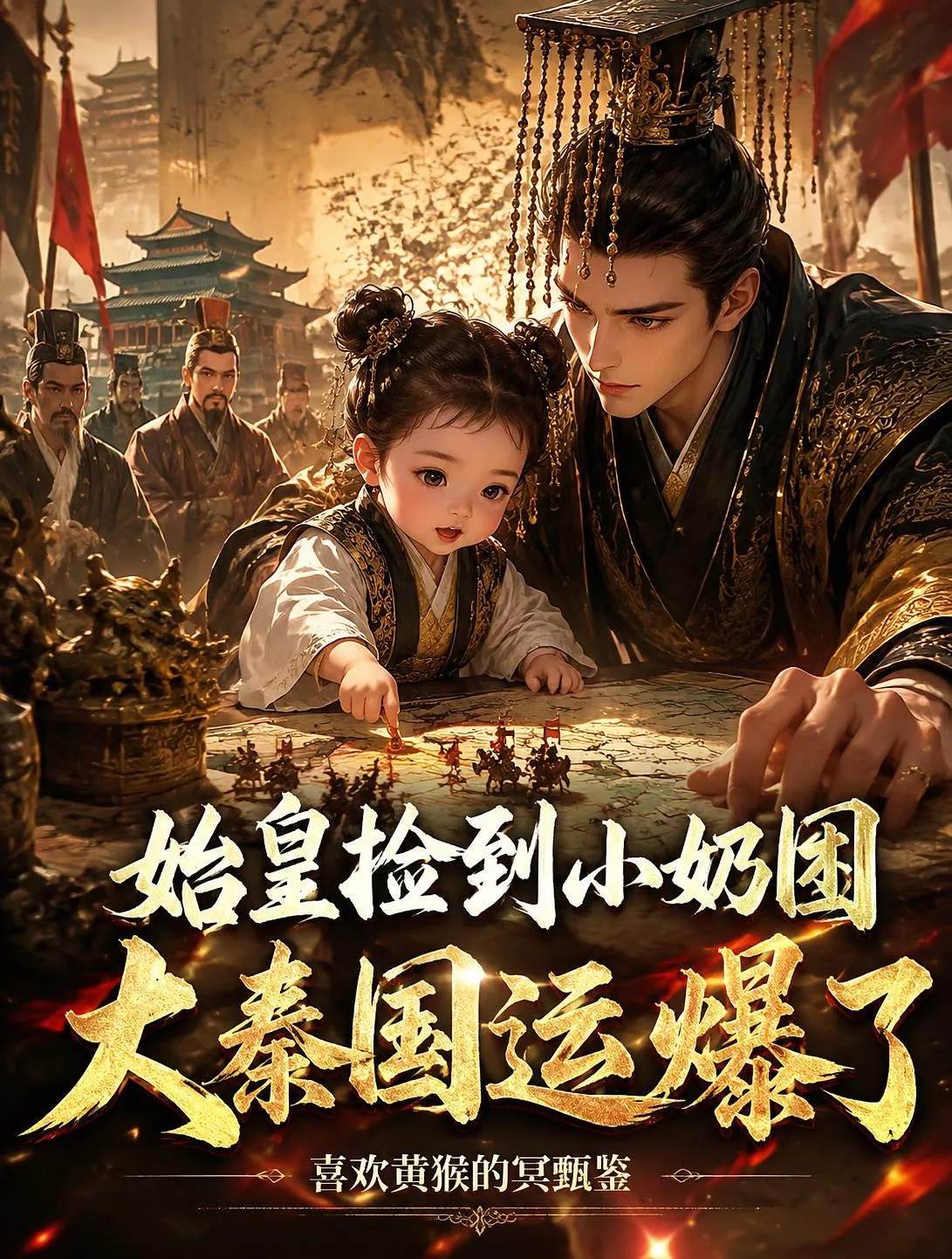 《始皇捡到小奶团，大秦国运爆了》小说封面
