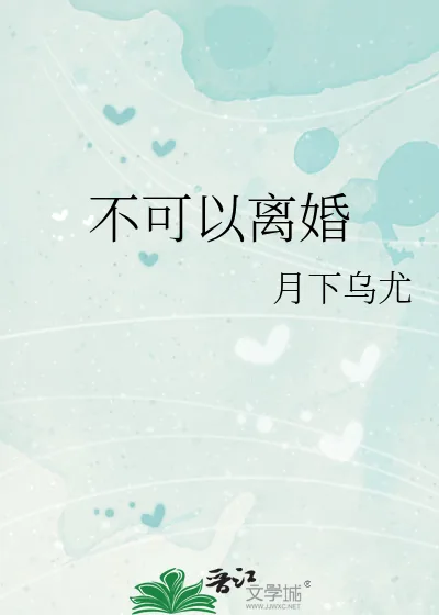 《不可以离婚》小说封面