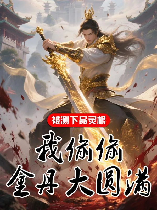 《被测下品灵根，我偷偷金丹大圆满》小说封面