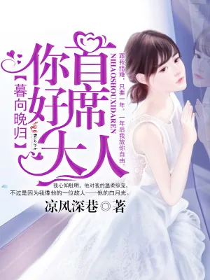 《暮向晚归：你好，首席大人！》小说封面