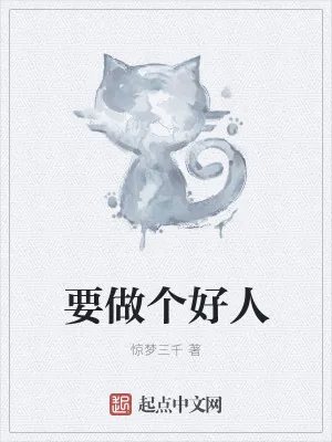 《要做个好人》小说封面