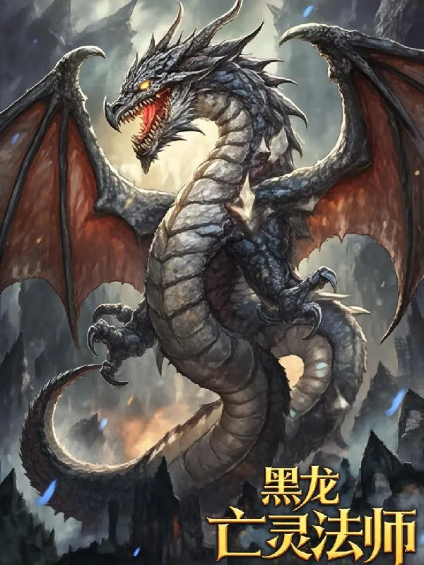 《黑龙亡灵法师》小说封面