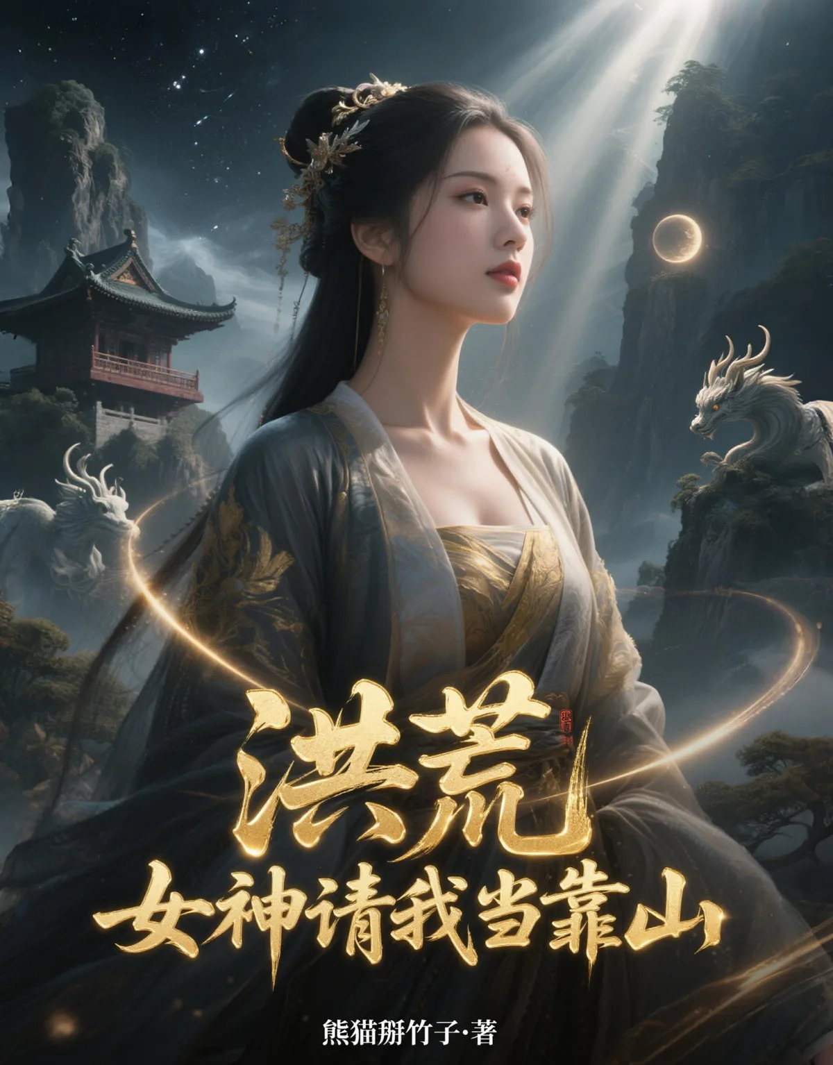 《洪荒:女神请我当靠山》小说封面