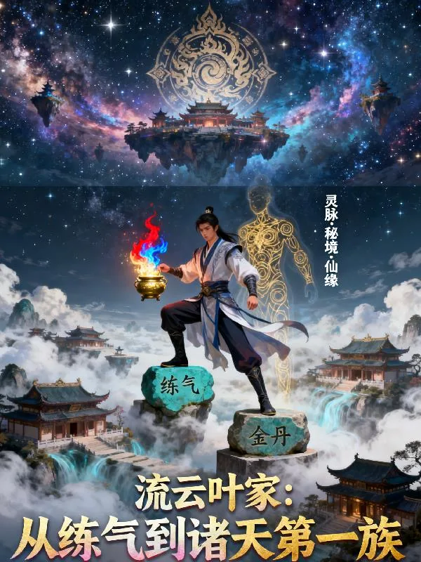 《流云叶家：从练气到诸天第一族》小说封面