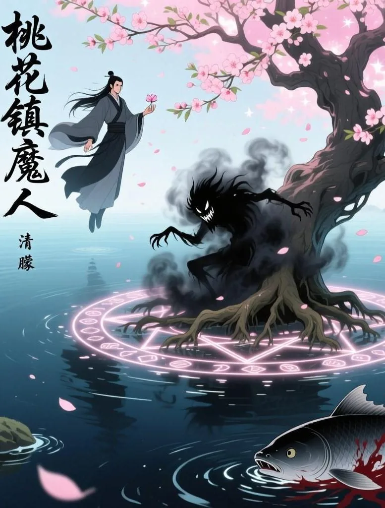 《桃花镇魔人》小说封面